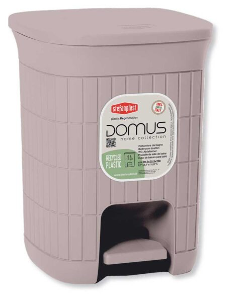 Pattumiera bagno Domus lt.6 tortora
