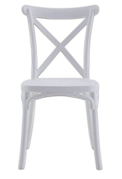 Sedia monoblocco cleo bianco