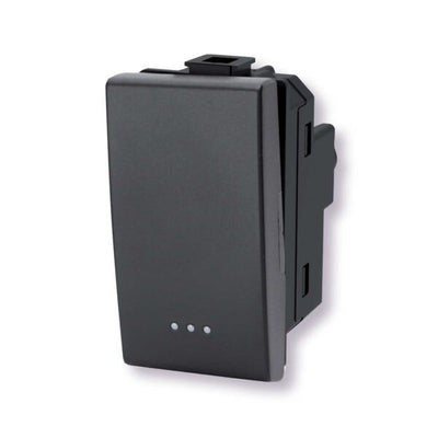 Interruttore Unipolare nero Serie Matix
