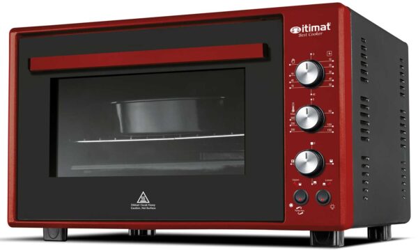 Forno elettrico ventilato 60l,doppio vetro termico cm.60x45x38 bicolor