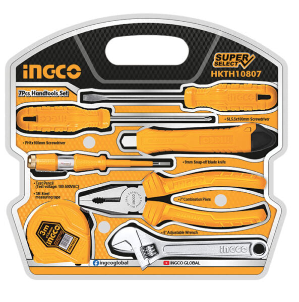Set 7pz utensili manuali ingco