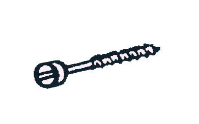 Viti ottone percarrelli registro per binario ab1009 (pz.100)