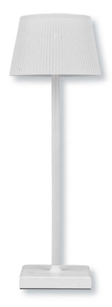 Lampada da tavolo ricaricabile Kate metallo bianco