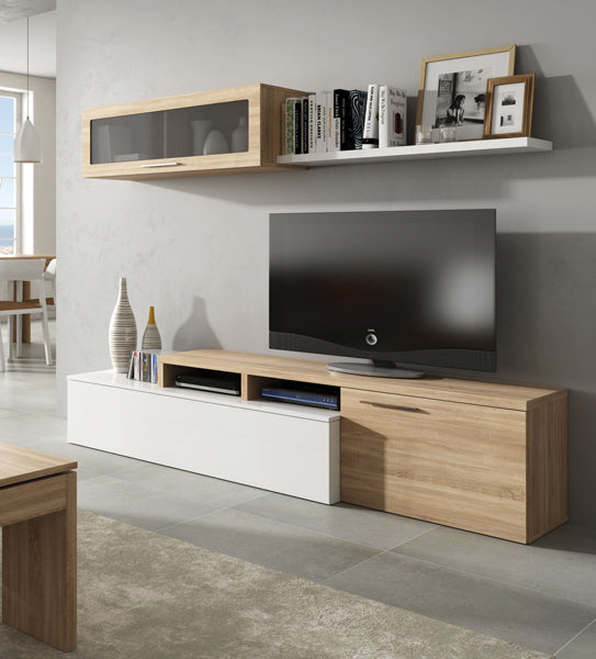 Mobile completo Nexus 2 posizioni Rovere canadian - bianco