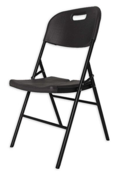 Sedia birreria pieghevole acciaio e resina cm.86x46x50 dark grey