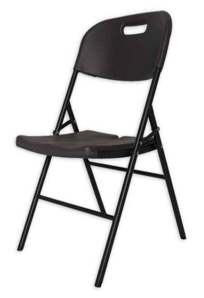 Sedia birreria pieghevole acciaio e resina cm.86x46x50 dark grey