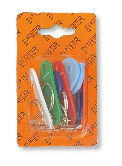Targhette segnanome + accessori chiavi in blister da 12 pezzi