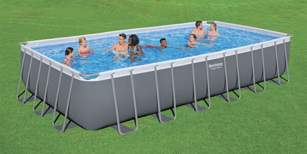Piscina rettangolare steel frame filtro sabbia  640x274x132 cm