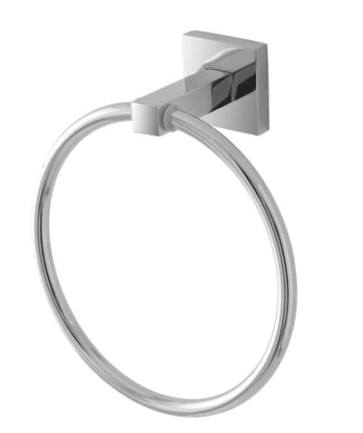 Portasalviette Rock in cromo alluminio con piastrina antiruggine.
