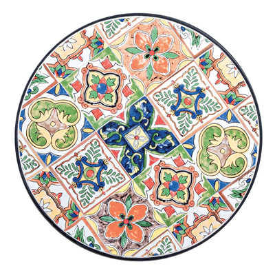 Tavolo mosaico paloma tondo cm.  Ø60 x 75h, ferro ceramica