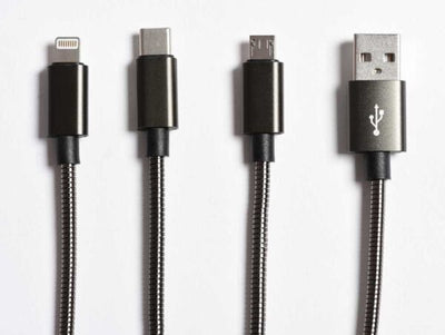 Cavo Usb 3in1 da 1mt Filo Metallico