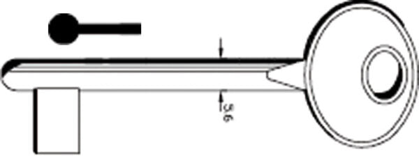 Chiave Passepartout Patent PP27G Bronzata (SLC 5012)