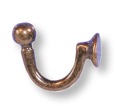 Gancio milano in blister 2 pezzi, mm.36, colore: bronzo