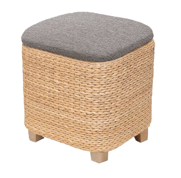 Sgabello contenitore con seduta orange natural CM 35 x 30 x 34h