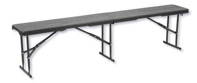 Panca birreria pieghevole acciaio e resina cm.180x28x43 dark grey