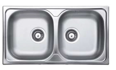 Lavello Inox da appoggio Special 80x50 2 Vasche