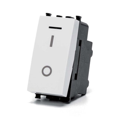 Interruttore Bipolare bianco Serie Plana