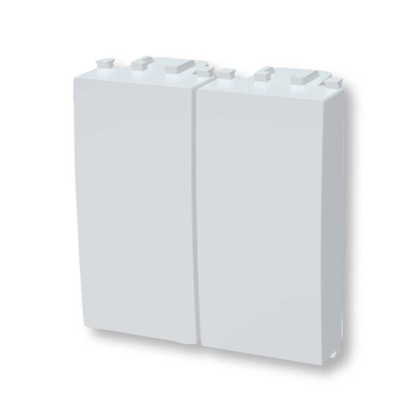 Tappo copriforo doppio bianco Serie Plana