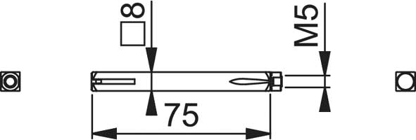 Quadro ad espansione 8x75MM Hoppe