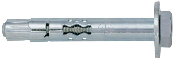 Ancorante in lamiera avvolta mm.10,0x80 con vite testa esag.blist.5pz.