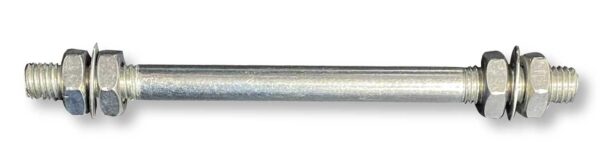 Assale completo x ruota carriola art.RUO-CAR-12x170 da 17cm.asse corto