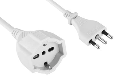 Prolunga 10 metri, presa schuko bipasso, spina 16A