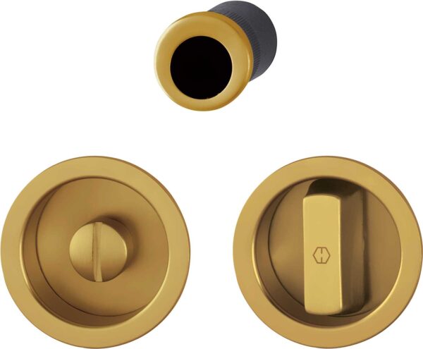 Kit per Porte Scorrevoli Tondo Bronzo