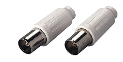Coppia spine coassiali schermate 75 ohm in blister