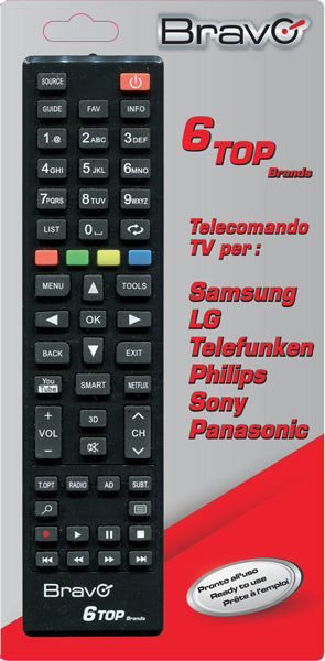 Telecomando TV Bravo mod.TOP6