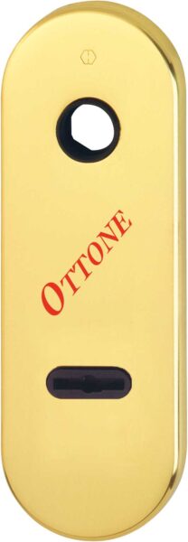 Placca Corta per Doppia Mappa Ottone Lucido