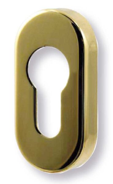 Bocchetta ovale 30x60 foro cilindro bronzata