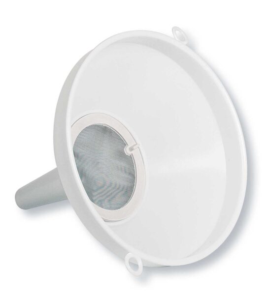 Imbuto pp.con portafiltro d.30 bianco( filtro non compreso )