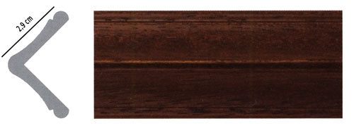 Paraspigolo ayous 29x29 sagomato rovere