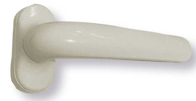Coppia maniglie per infissi in alluminio bianco RAL 1013