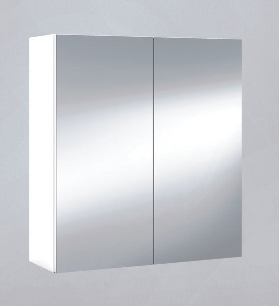 Armadietto con specchio 2ante cm.60x21x65h finitura bianca