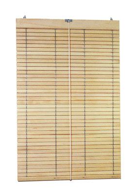 Tapparella 120 x 250 cm in legno naturale non verniciato