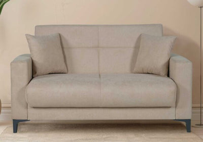 Divano Boston 2 posti tessuto beige brown