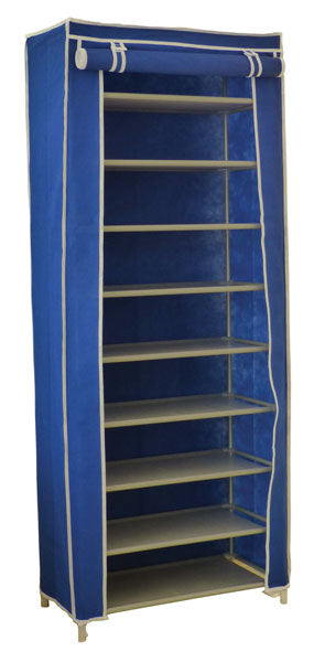Armadio in acciaio 9 piani fabio tnt blu cm.60x30x152h