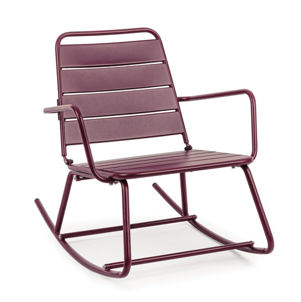Dondolo poltrona lillian bordeaux