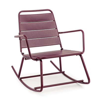 Dondolo poltrona lillian bordeaux