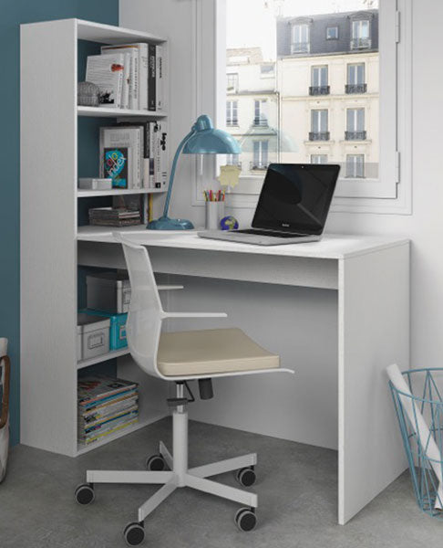 Scrivania duplo bianco artic alpes cm.120x53x144h