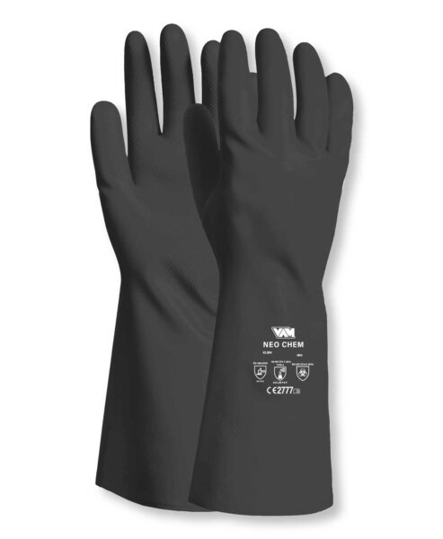 Guanti neoprene felpati neri riutilizzabili tg. l