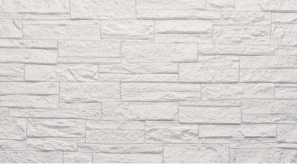 Pannello murale PU pietra 120x60x2,5 Fonoassorbente Quarzite Bianca