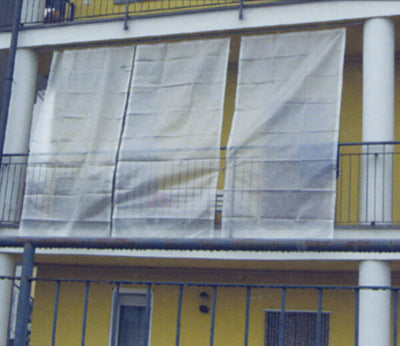 Telo bianco retinati occhiellati mt.3x3