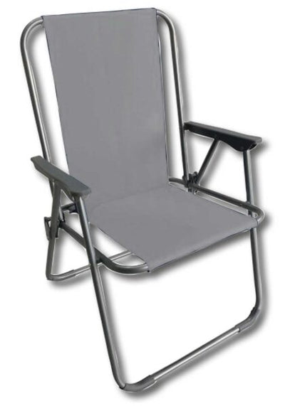 sediolina spiaggia acciaio cm.53x55xh75 tessuto 600d oxford grigio