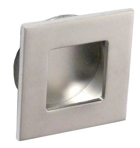 Maniglia incasso quadra 40 alluminio opaco