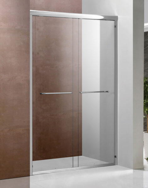 Box doccia in vetro trasparente-clear 2 porte scorrevoli cm. 148