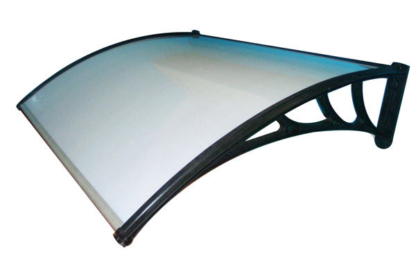 Pensilina policarbonato trasparente compatto 120x80
