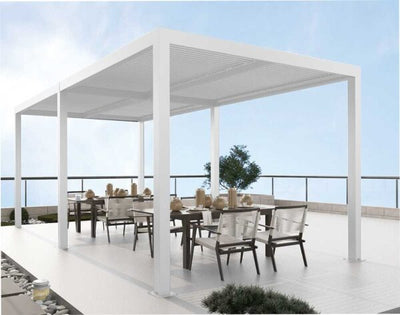 Pergola Bioclimatica Atena100 3x4x2,5H Alluminio Bianco