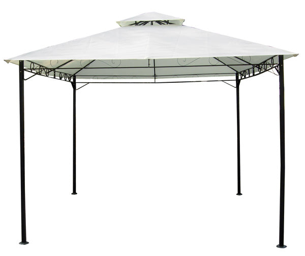 Gazebo in metallo 3x3 ecru